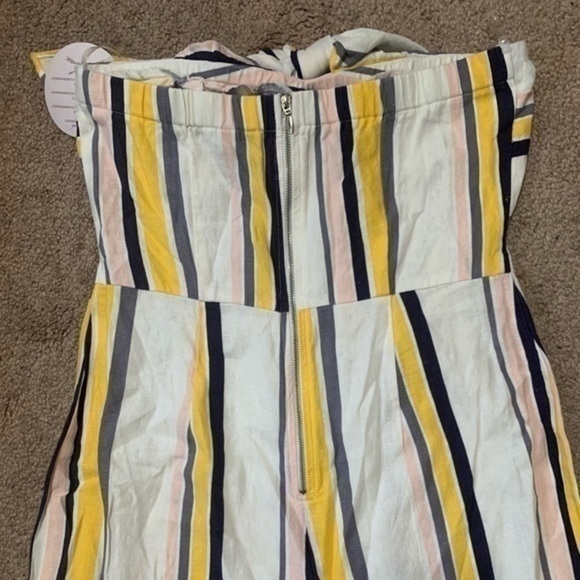 Gypsies & Moondust Striped Strapless Jumper Sz 7 - Picture 8 of 9